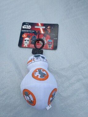 Disney Star Wars BB‑8 Plush Bag Clip - White, Orange & Gray